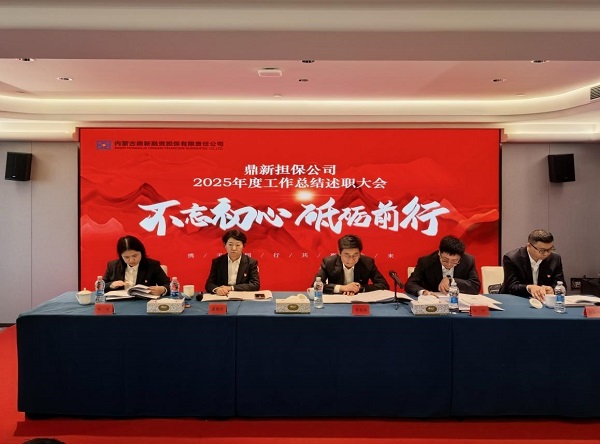 凝心聚力啟新程，實干篤行譜新篇 鼎新擔保公司召開2025年度工作總結暨“雙先”表彰大會